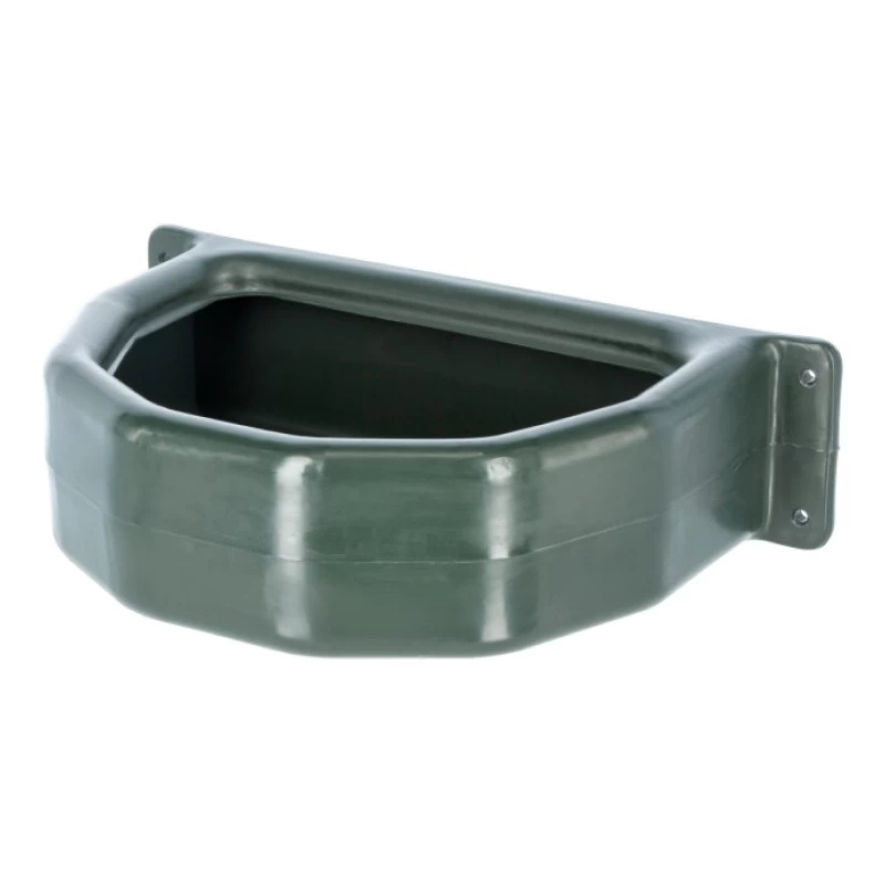 Кормушка для лошадей и КРС, полукруглая, пластик, 25л