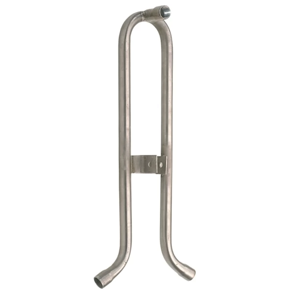 Труба ½“  вверх мама, низ мама, оба выхода с внутренней резьбой изогнуты на 30°, внутри 350мм