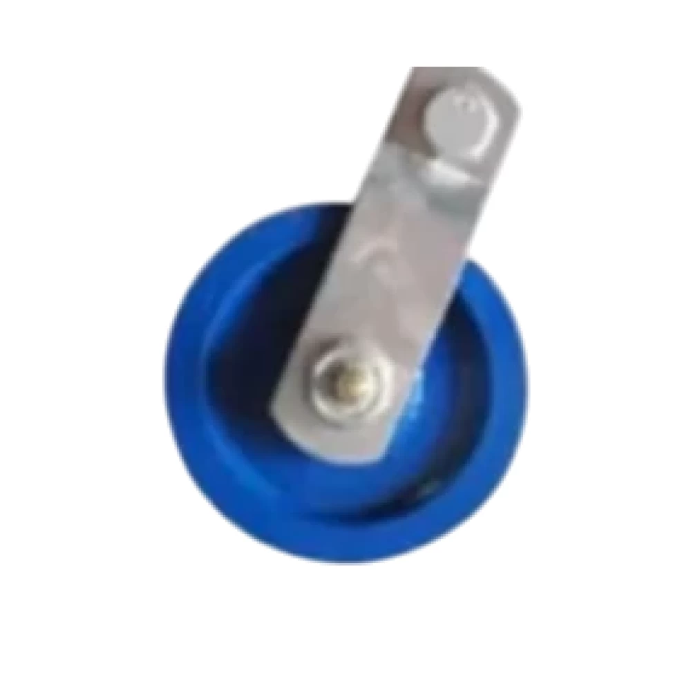 Ролик натяжения 3 1/2" 89мм чугун со смазочным ниппелем оранж.