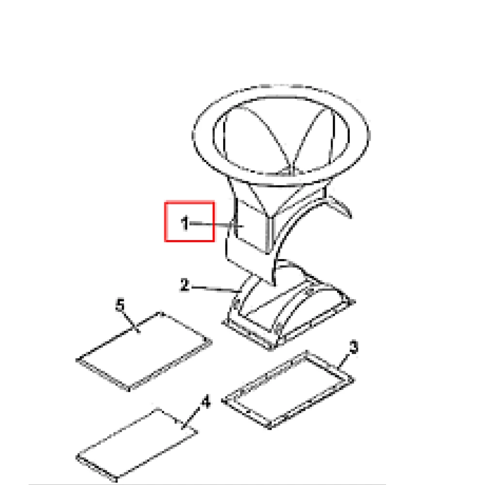 Воронка под бункер GFK Big, синяя