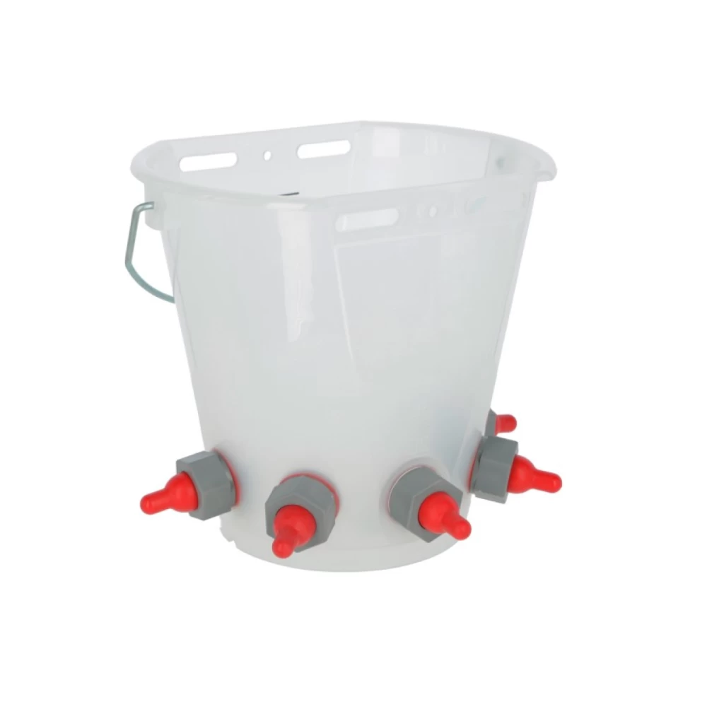 Ведро для ягнят с 5 красными сосками