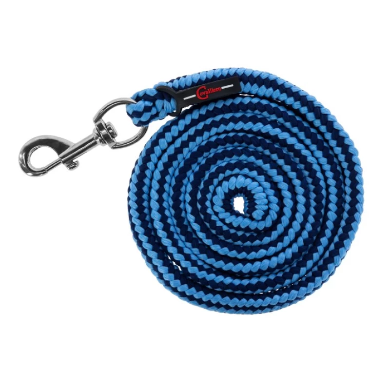 Чумбур Хиппо 200см, карабин, темно-синий/голубой