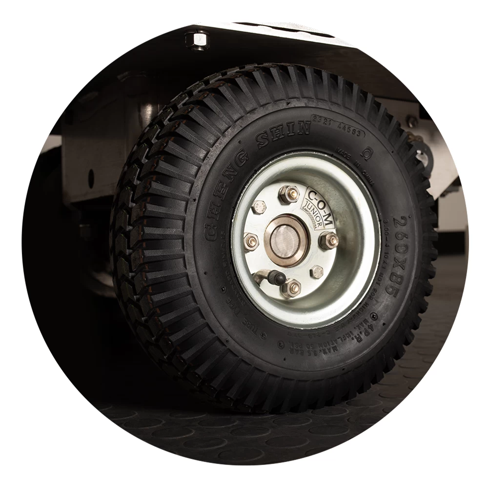 Гелевое колесо для хряковозки на стальном диске