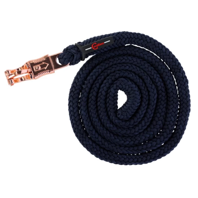 Чумбур Classy темно-синий, карабин-паника