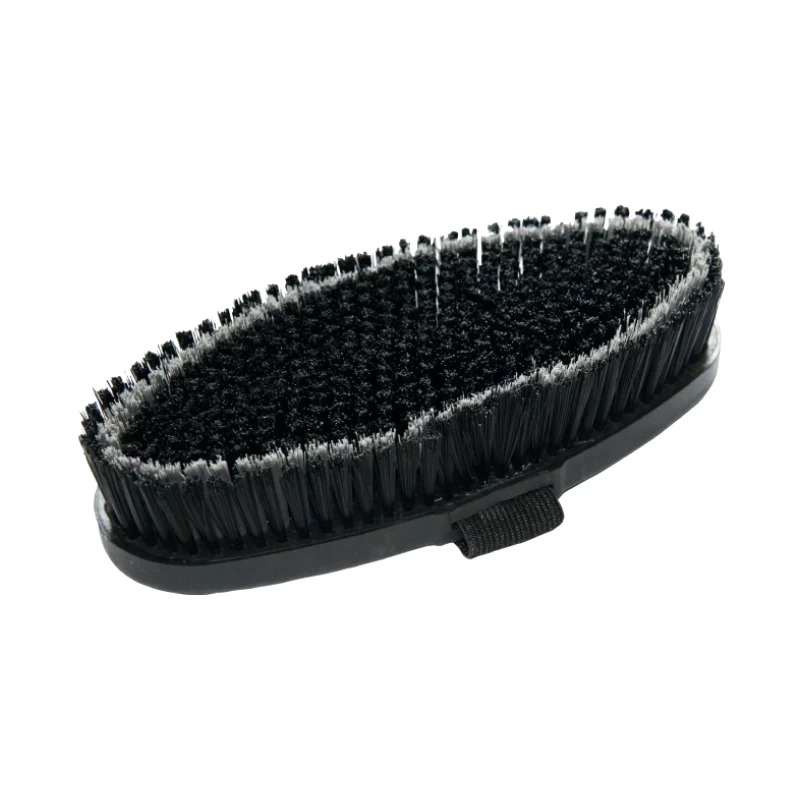 Щетка пластмассовая 20см, черно-серая