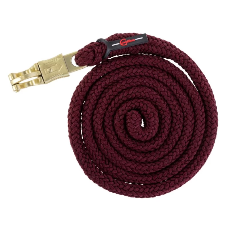 Чумбур Classy бордовый, карабин-паника