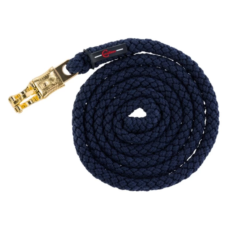 Чумбур TopLine 200см, карабин-паника, темно-синий