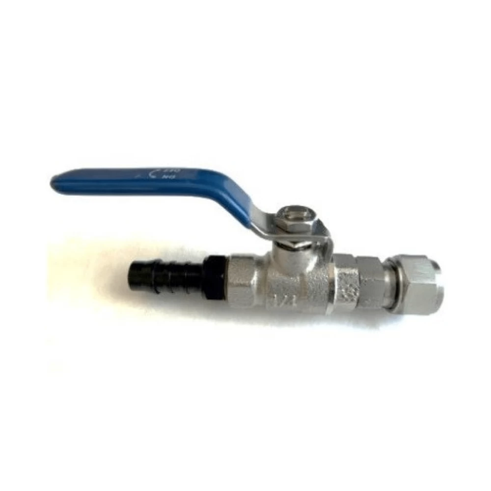 Шаровый кран  3/8" с концевым соединителем и соединителем для шланга