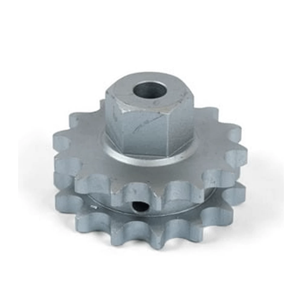 Звездочка цепная 1/2-Z14-B25, с двойной с гайкой, ПУ-поворотная цепь