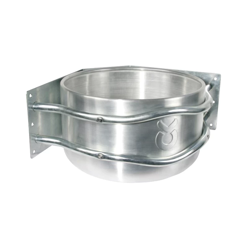 Кормушка алюминиевая для углового монтажа, круглая, 44x38x23см