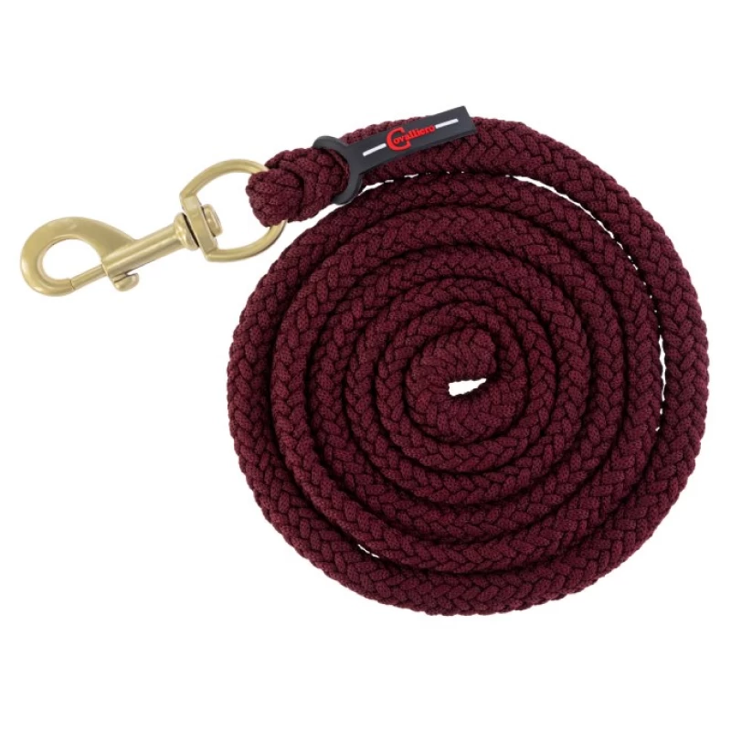 Чумбур Classy бордовый с карабином