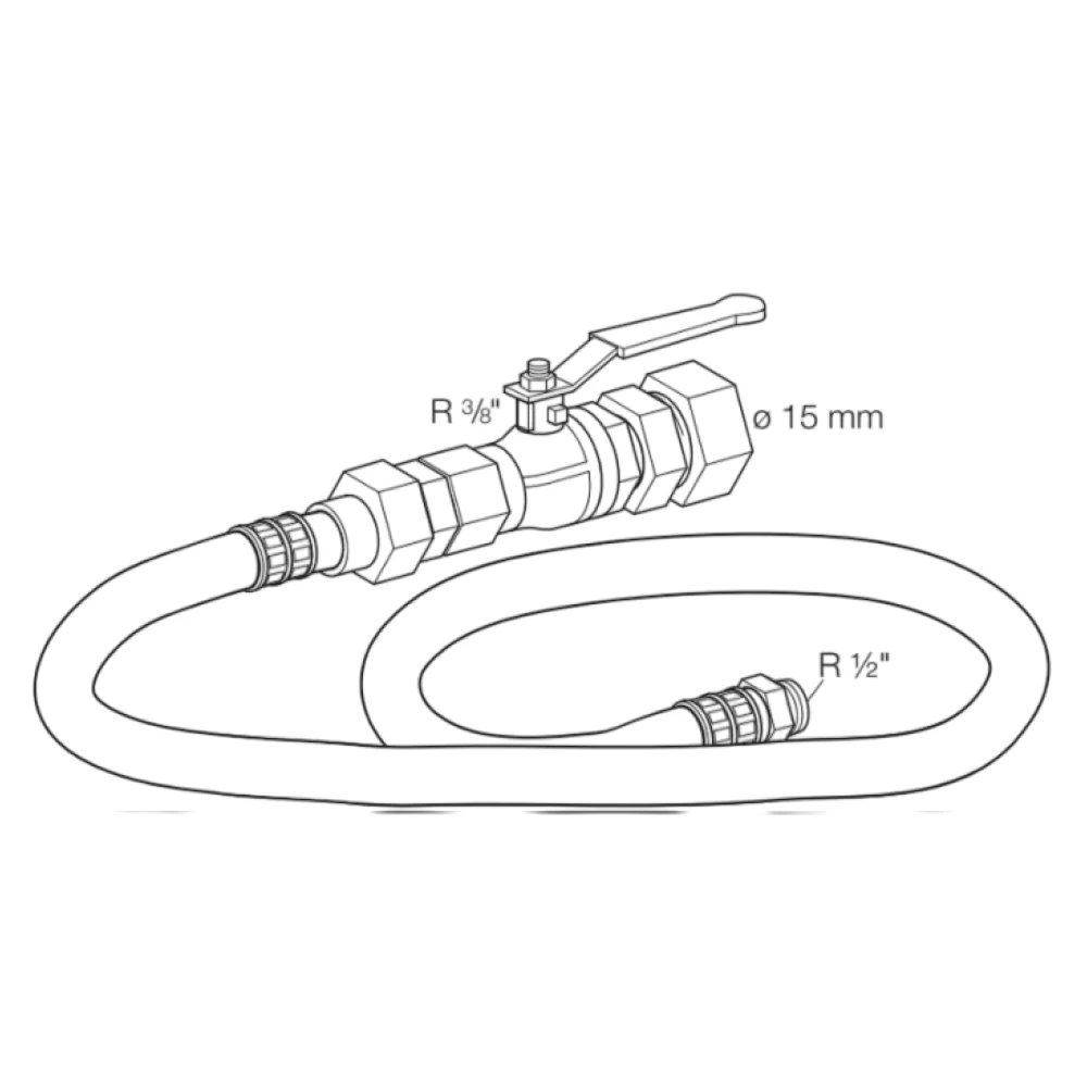 Комплект подключения регулятора (пропан, 2м)