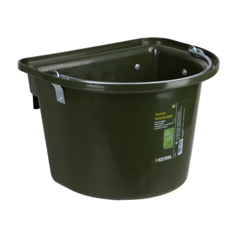 Кормушка 12л с подвесным кронштейном и ручкой для переноски, хаки