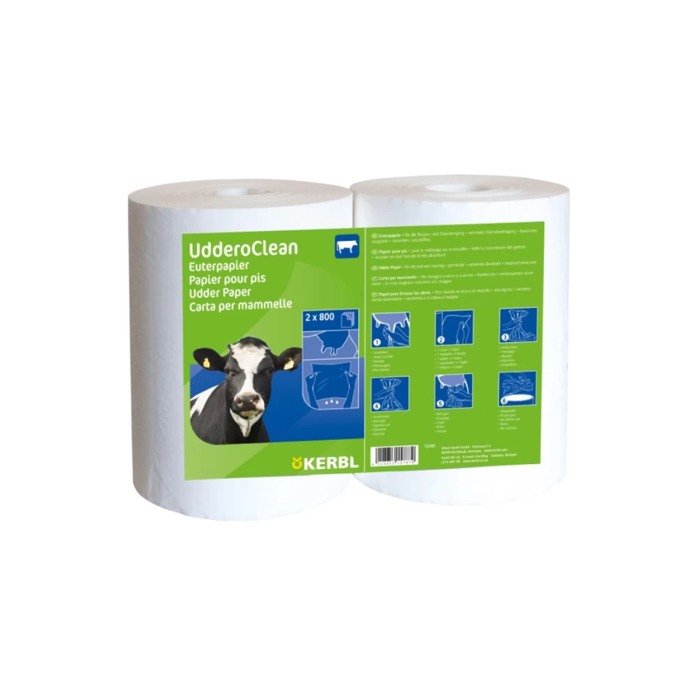 15800 Бумага для вымени 23x22см, 6 рулонов по 800 листов  Kerbl