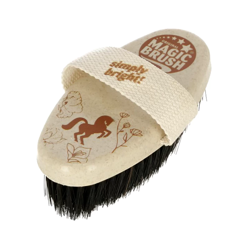 Щетка для лошадей MagicBrush WaterLily 14см, натуральный волос