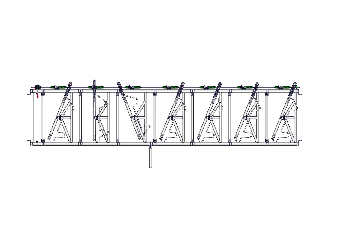 Хэдлок регулируемый Safety® IV, секция 5м, 7 взрослых животных на 5м, 156кг 