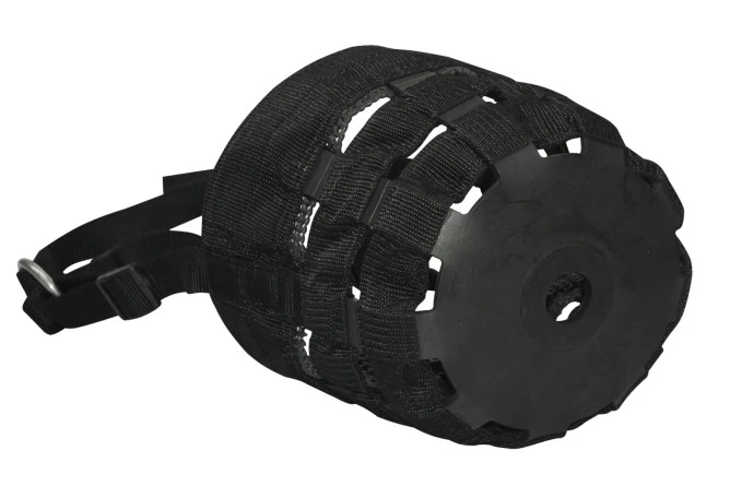 Намордник с воротником-стойкой для жеребят, цвет черный