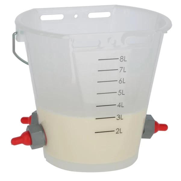 Ведро для ягнят с 5 красными сосками