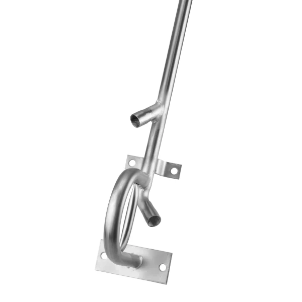 Труба ½“, 1.000мм, 2 выхода, изогнутых на 30° с шагом 150мм, без циркуляции