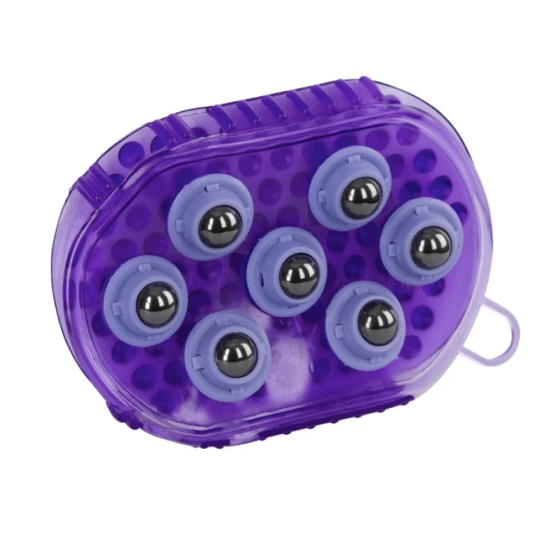 Магнитная массажная расческа Сurry, фиолетовая