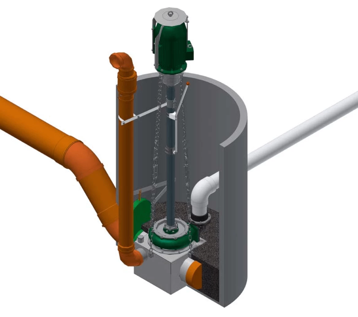 8100994 Центробежный насос с длинным валом LKP 220 22.0кВт Stallkamp
