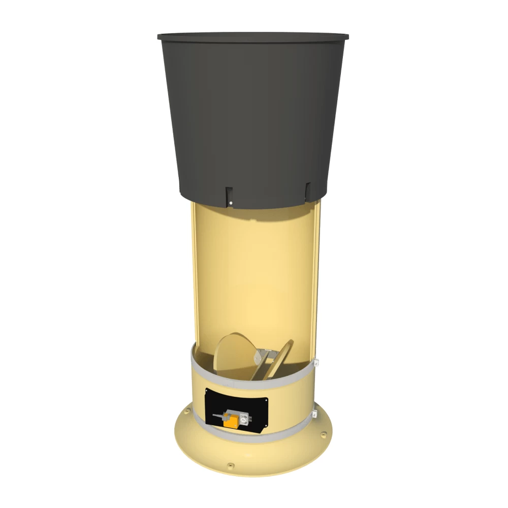 Вытяжной дымоход с конической заслонкой CDC