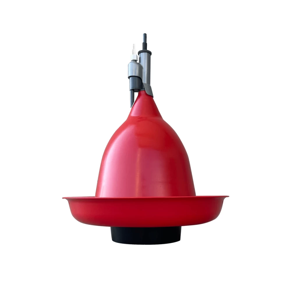 Автоматическая колпаковая поилка для труб 6×9 и 12×17мм с большим каналодержателем и балластом