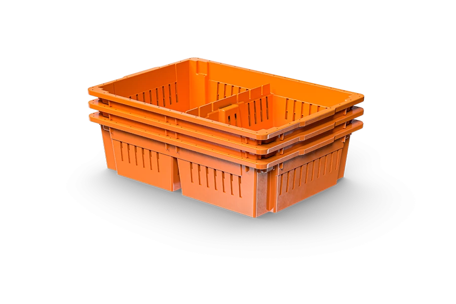 Ящик транспортировки цыплят с 2 отделениями