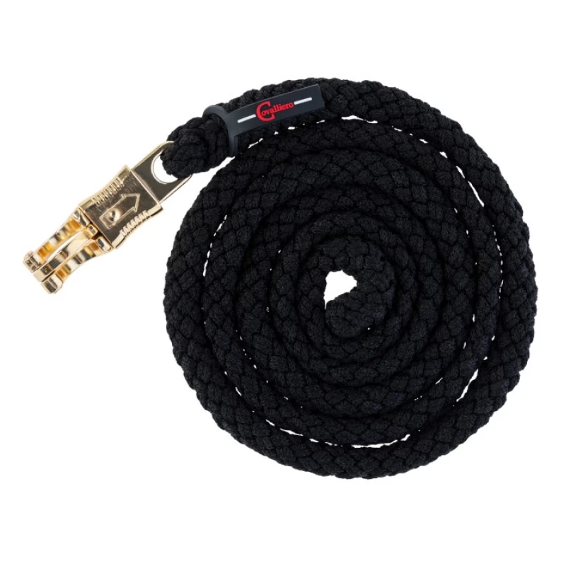 Чумбур TopLine 20см, карабин-паника, черный