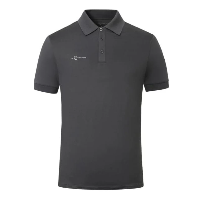 Футболка для верховой езды Polo мужская, размер ХХХL, графитовая