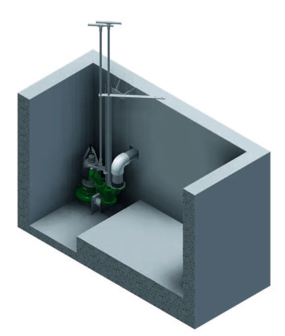 8110260 Насос погружной TMP3 040 M1801 с креплением на направляющую Stallkamp