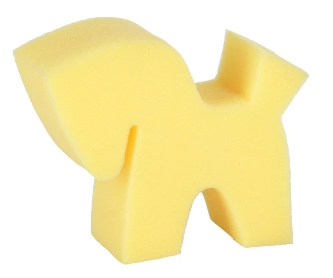 Губка для чистки Flecki, в форме лошадки, желтая, розовая, голубая