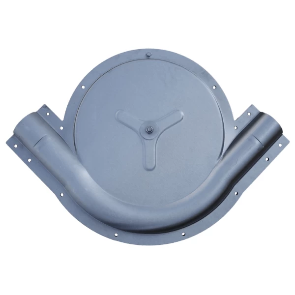 Поворотный угол 90° V2A с литым отклоняющим колесом