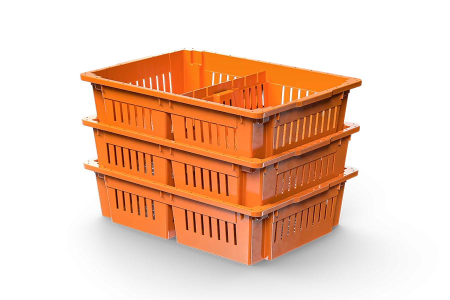 Ящик транспортировки цыплят с 2 отделениями