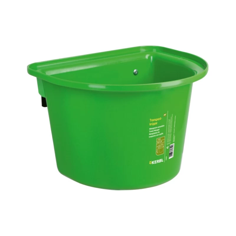 Кормушка 12л с подвесным кронштейном, зеленая