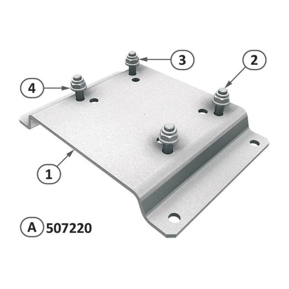 Оцинкованная опорная пластина для мотор-редукторов Ridder LogicDrive RLD80 FLAT WASHER M8x18 ELVZ