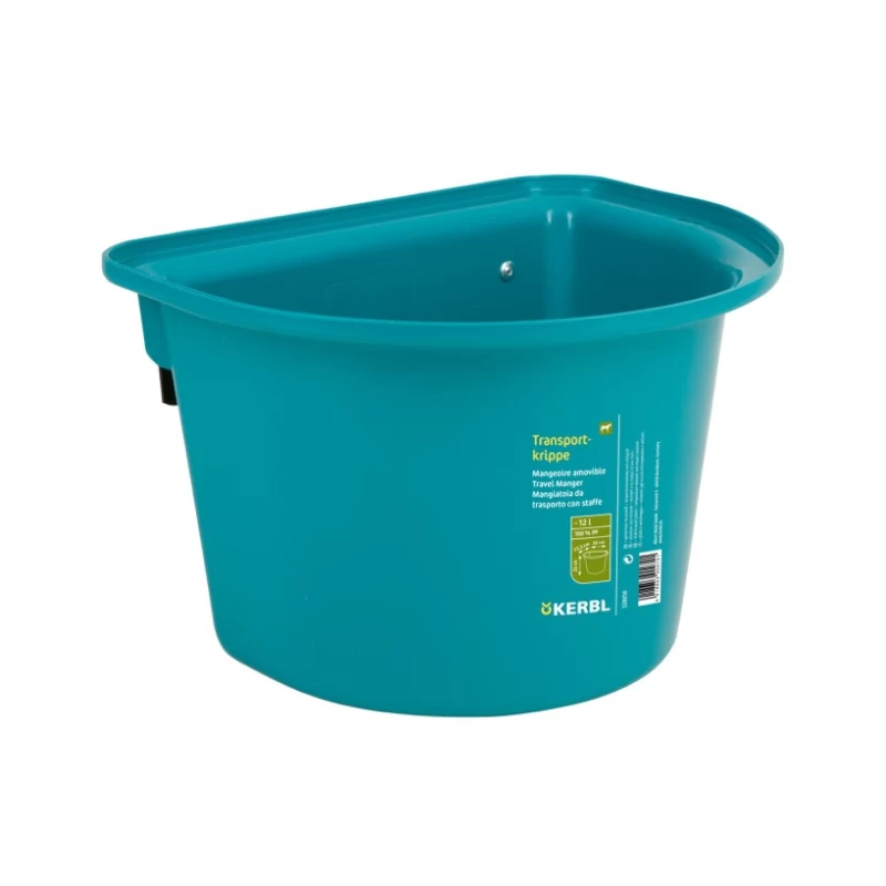 Кормушка 12л с подвесным кронштейном, аквамарин