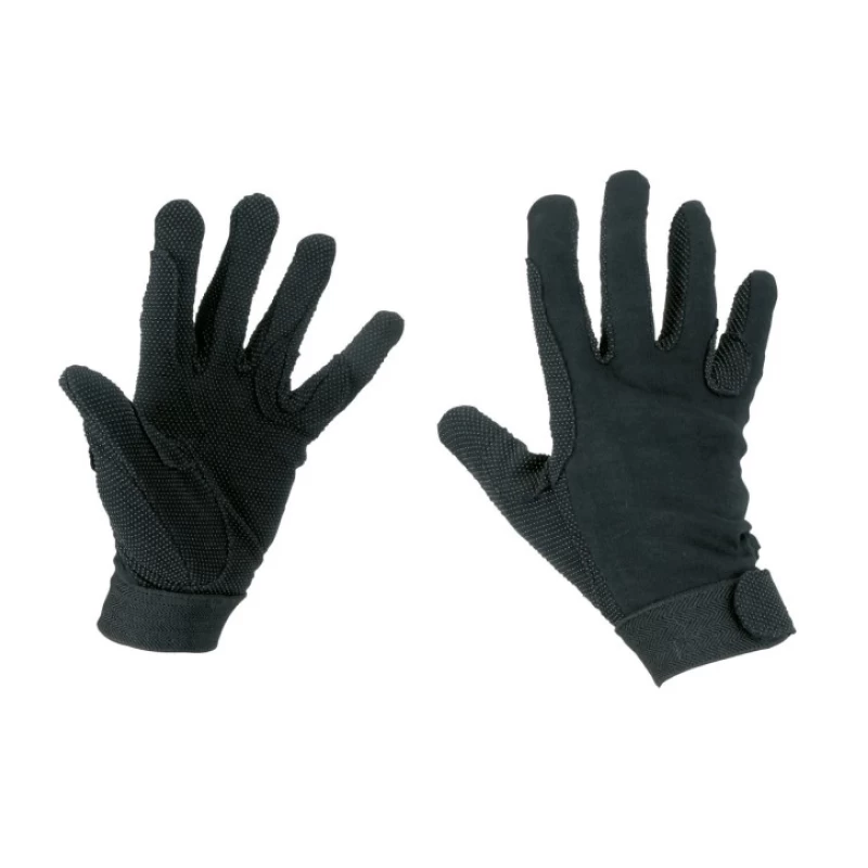 Перчатки для верховой езды Cotton Jersey, размер XL, черные