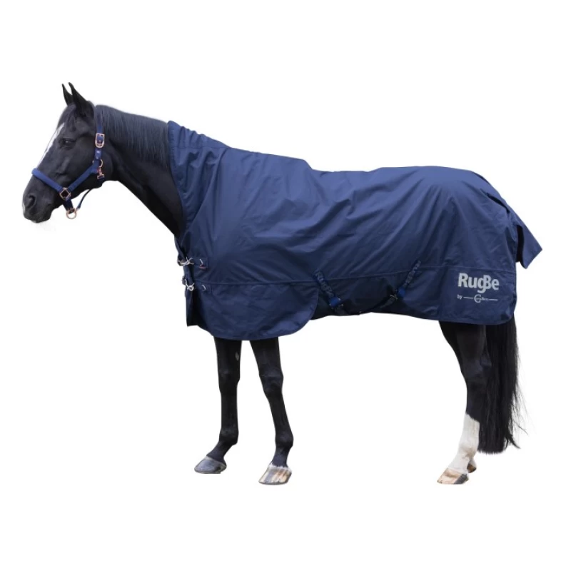 Попона прогулочная RugBe HighNeck, 165 - 215см, темно-синяя