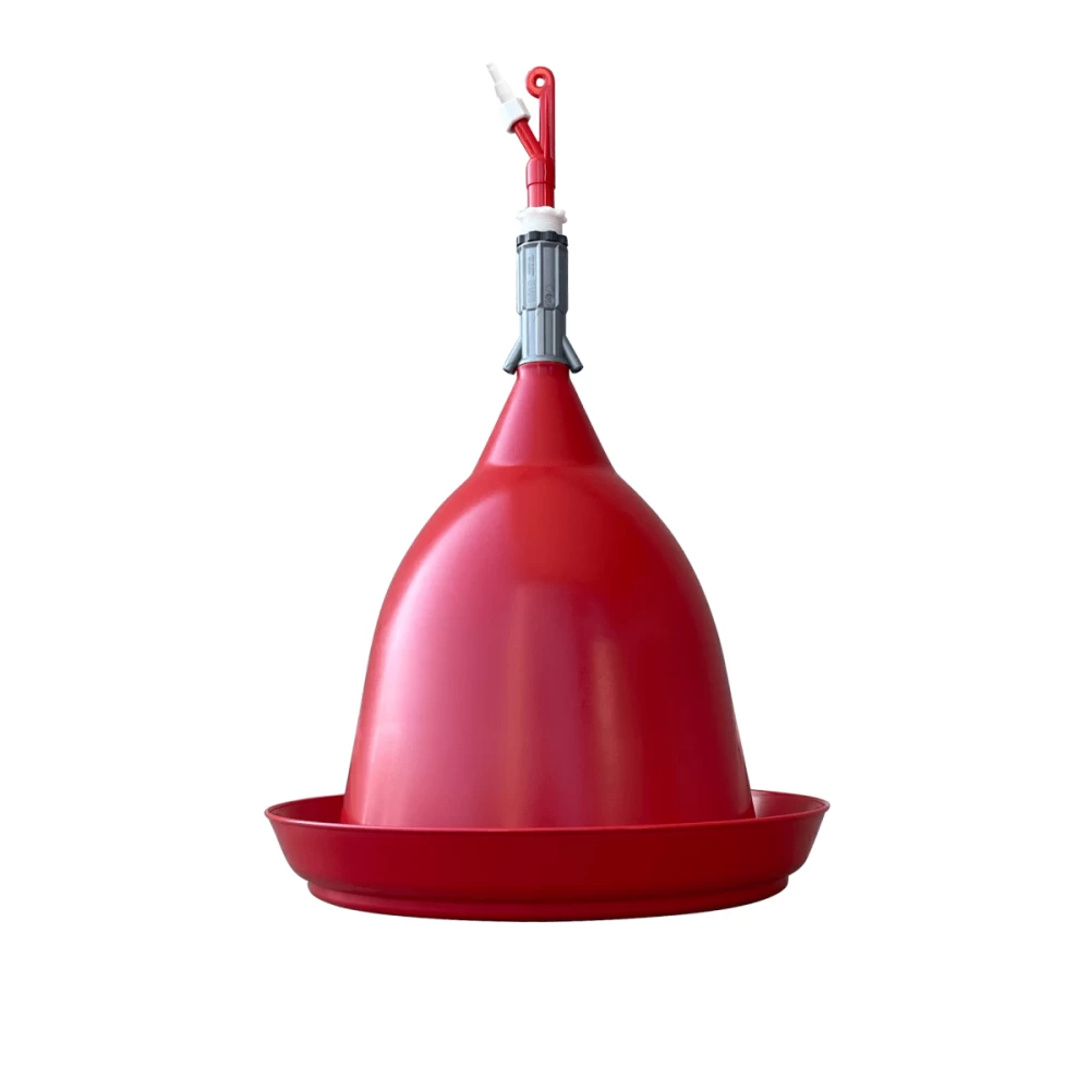 Автоматическая колпаковая поилка для труб 6×9 и 12×17мм, с промежуточным каналом и противовесом