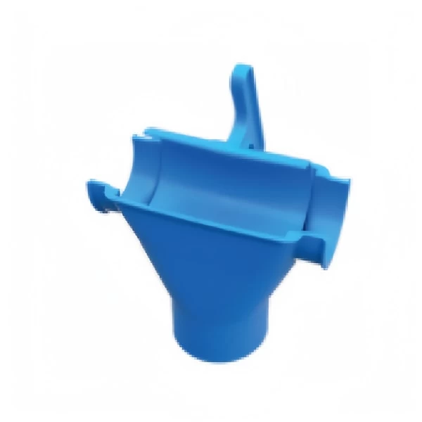 Тройник с задвижкой кормовой трубы ЕСО, синий