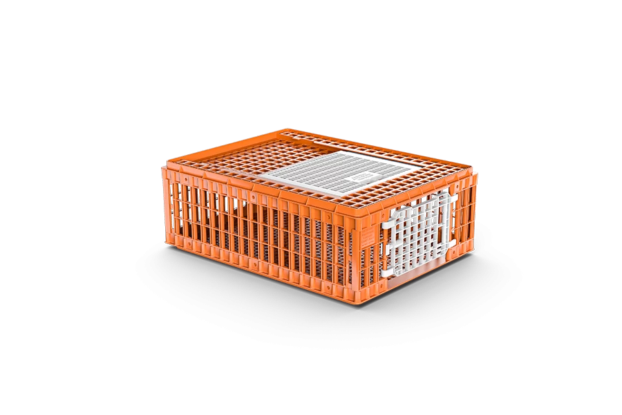 Ящик для транспортировки птицы для индюшки MINI-PIEDMONT с 2 дверцами