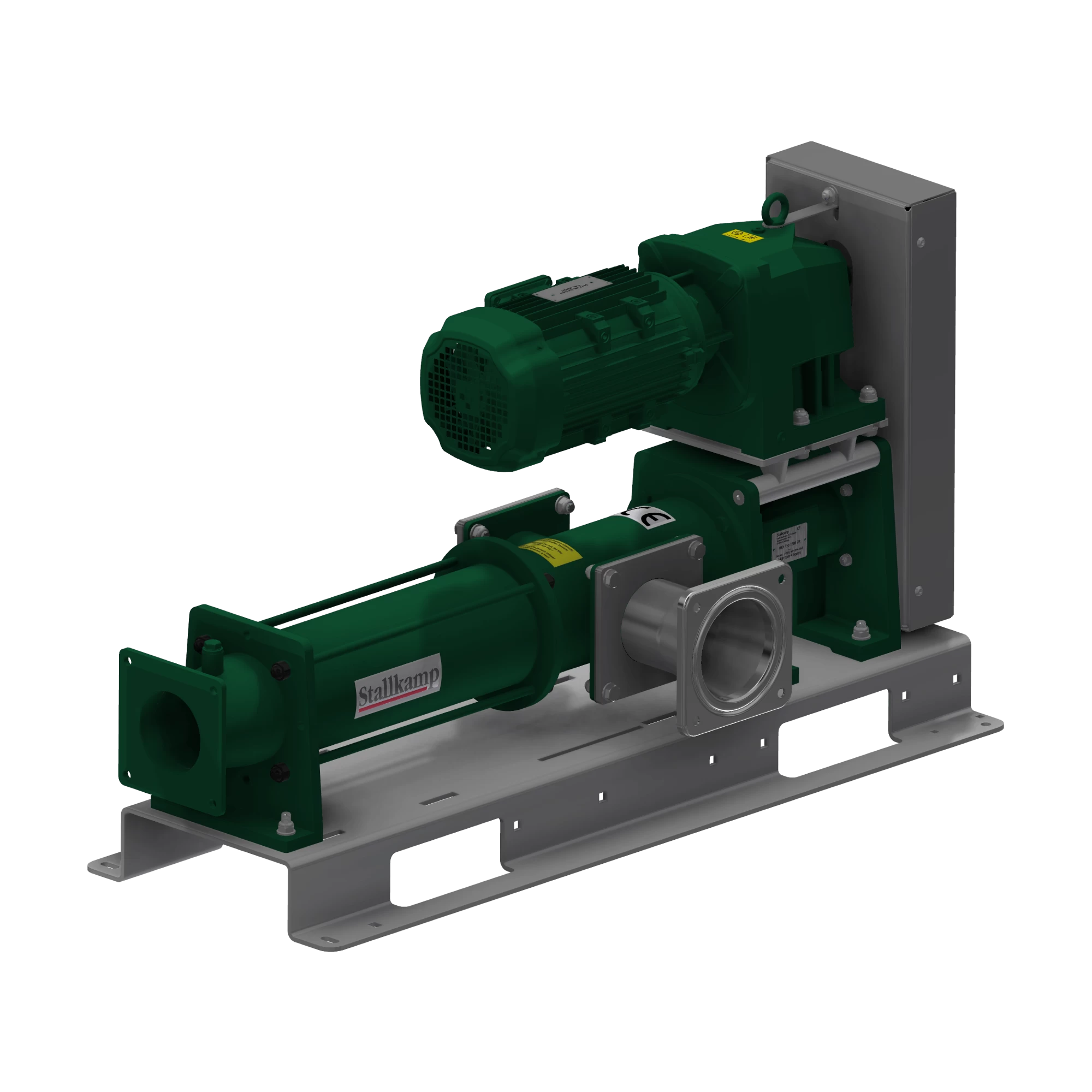 8130293 Винтовой насос HEX 100-1 на консоли 15,0кВт, 6,0Бар, 26м³/час Stallkamp
