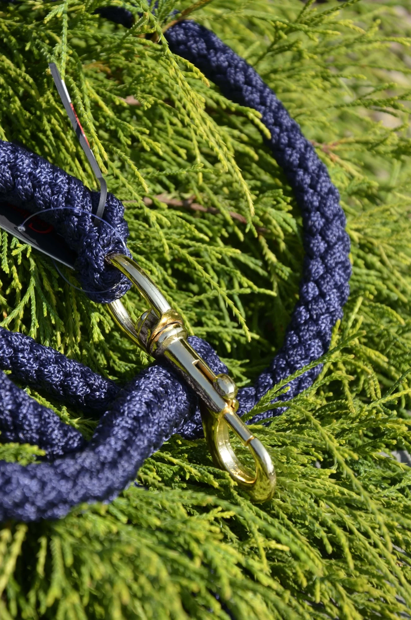 Чумбур TopLine 200см, карабин, темно-синий