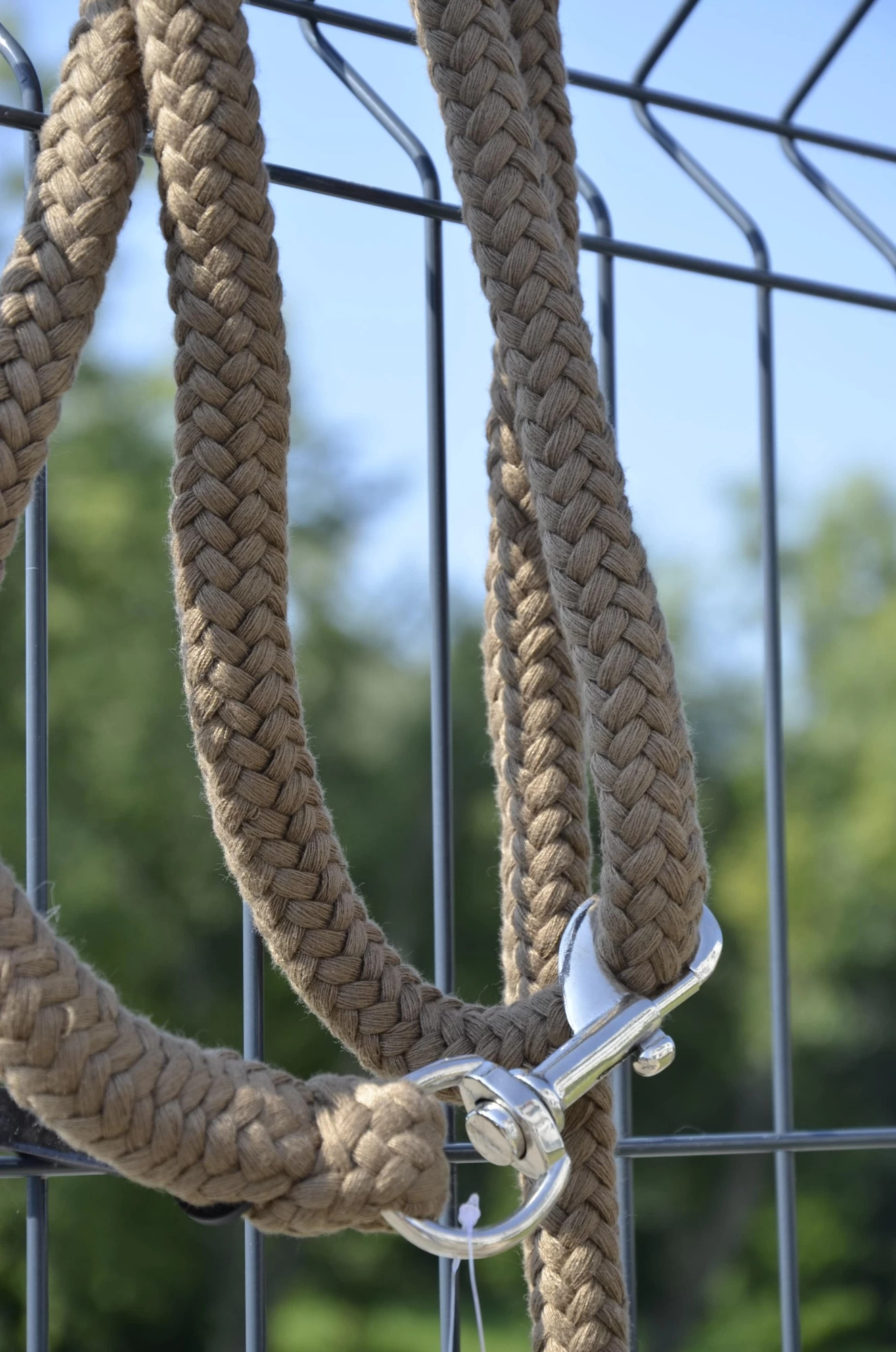 Чумбур ClassicSoft капучино с карабином