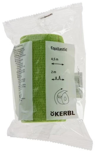 16552 Бандаж для копыт самоклеящийся EquiLastic 7,5см x4,5м, зеленый Kerbl
