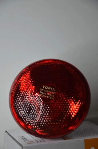 Лампа TOPIX PAR38 красная 100W-220V, твердостекольная, патрон E27