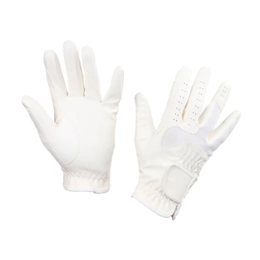 Перчатки для верховой езды GLORIA, размер средний (М), белые