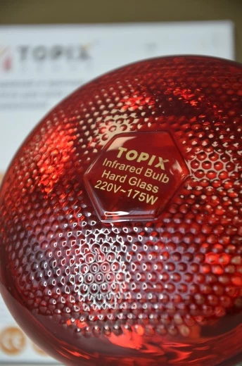 Лампа TOPIX PAR38 красная 100W-220V, твердостекольная, патрон E27