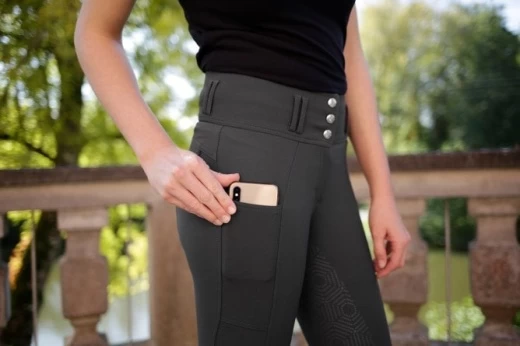 Бриджи для верховой езды HighWaist женские, размер 36, серые